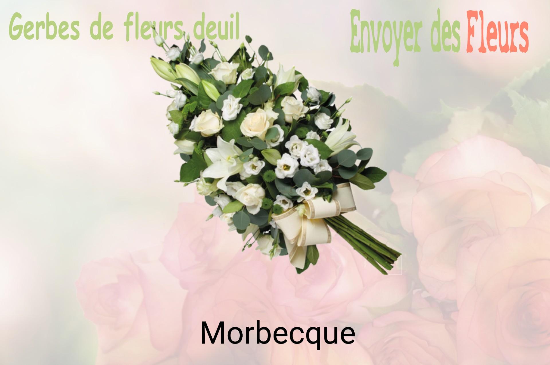 Gerbe de fleurs de deuil livrée à Morbecque